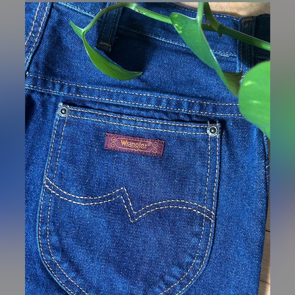 Wrangler 1970s Vintage plus size Blue Denim high rise Jeans Charlie’s Angeles